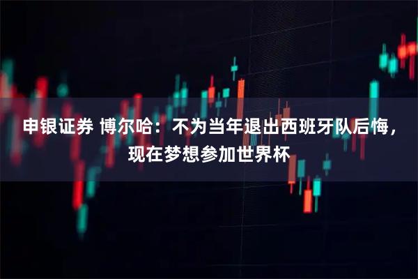 申银证券 博尔哈：不为当年退出西班牙队后悔，现在梦想参加世界杯