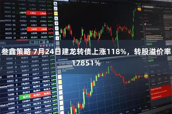 叁鑫策略 7月24日建龙转债上涨118%，转股溢价率17851%