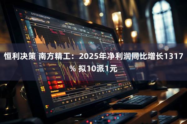 恒利决策 南方精工：2025年净利润同比增长1317% 拟10派1元